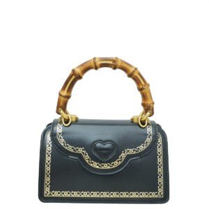 Gucci Black Bamboo Mini Thiara Top Handle Bag | AlmaBagz