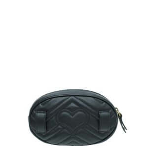 Gucci Black GG Marmont Mini Belt Bag | AlmaBagz