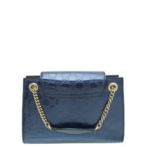 Gucci Navy Blue GG Guccissima Emily Small Shoulder Bag | AlmaBagz