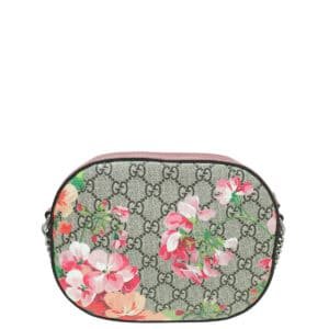 Gucci Bicolor GG Supreme Blooms Print Mini Chain Shoulder Bag | AlmaBagz