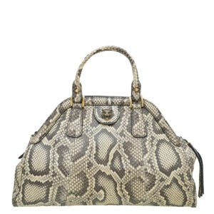 Gucci Bicolor Python Re(Belle) Top Handle Medium Bag | AlmaBagz