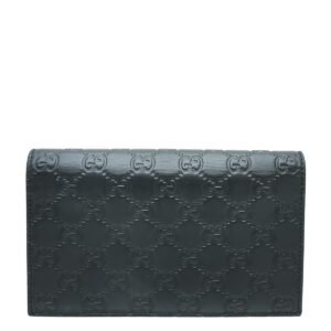 Gucci Black GG Signature Chain Wallet | AlmaBagz
