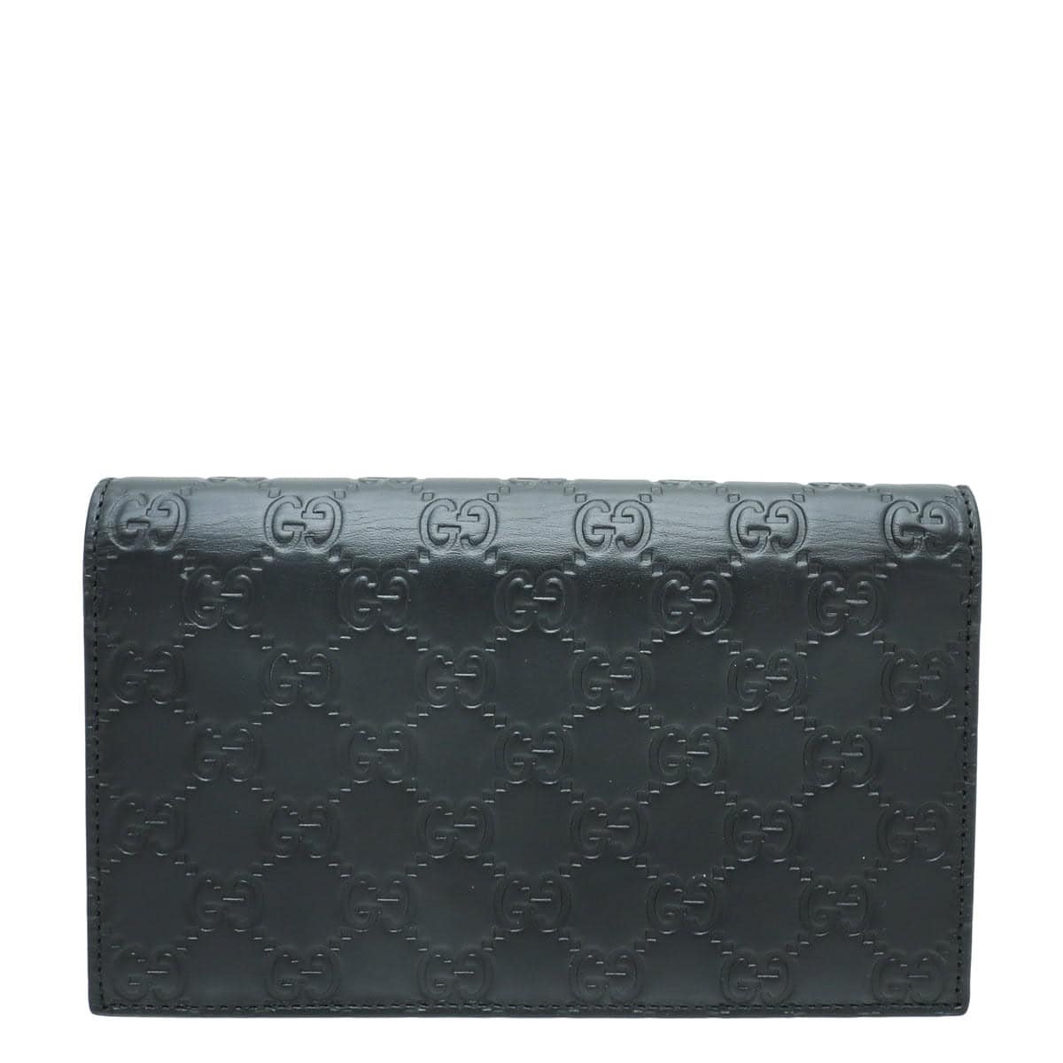 Gucci Black GG Signature Chain Wallet | AlmaBagz