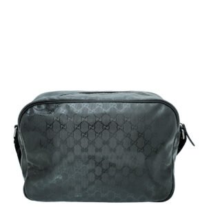 Gucci Black GG Imprime Camera Messenger Bag | AlmaBagz