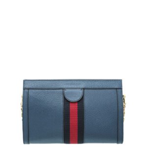 Gucci Navy Blue Ophidia Chain Bag | AlmaBagz