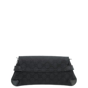 Gucci Black GG Horsebit Pochette Bag | AlmaBagz