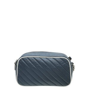 Gucci Navy Blue GG Marmont Small Camera Shoulder Bag | AlmaBagz