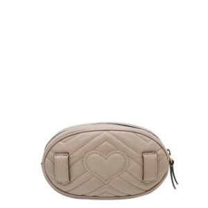 Gucci Dusty Pink GG Marmont Mini Belt Bag | AlmaBagz