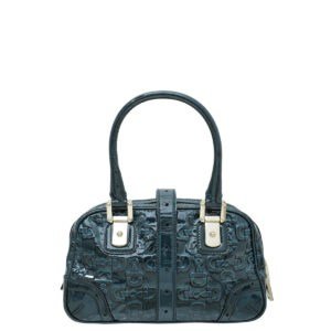 Gucci Teal Horsebit Print Buckle Tote Bag | AlmaBagz