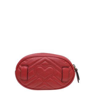 Gucci Red GG Marmont Mini Belt Bag | AlmaBagz