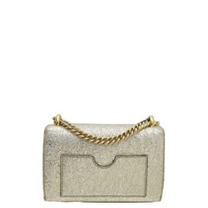 Gucci Metallic Gold Laminated Padlock Chain Small Bag | AlmaBagz