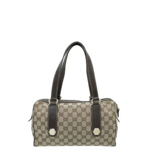Gucci GG Canvas Small Charmy Boston Bag | AlmaBagz