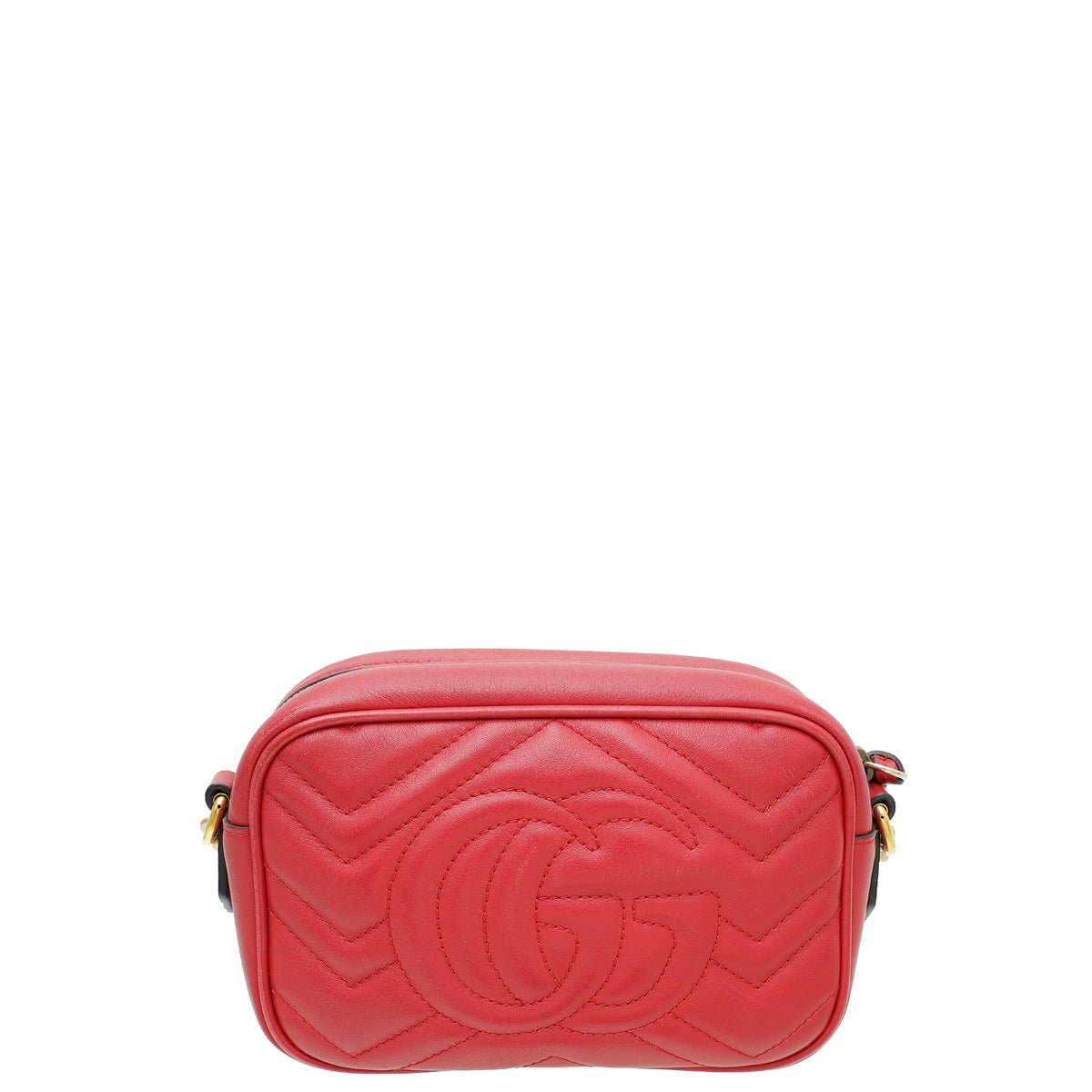 Gucci Red GG Marmont Camera Mini Bag | AlmaBagz