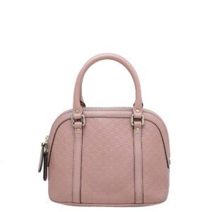 Gucci Dusty Pink Microguccissima Dome Satchel Mini Bag | AlmaBagz