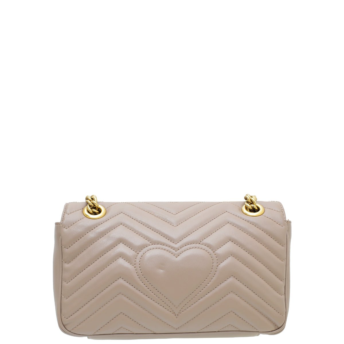 Gucci Dusty Pink GG Marmont Matelasse Small Shoulder Bag | AlmaBagz