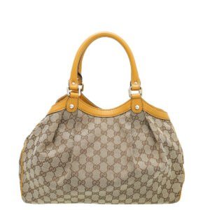 Gucci Brown GG Sukey Tote Medium Bag | AlmaBagz
