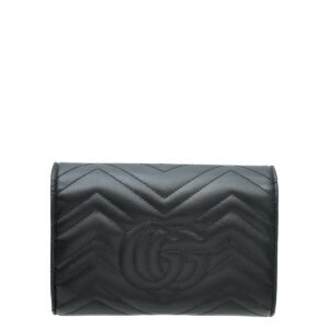 Gucci Black GG Marmont Matelasse Mini Bag | AlmaBagz