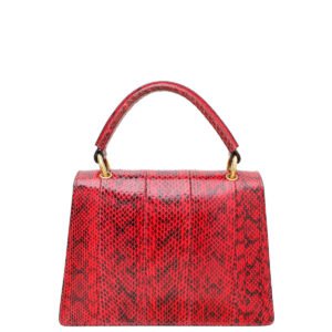 Gucci Red Aged Python Queen Margaret Top Handle Bag | AlmaBagz