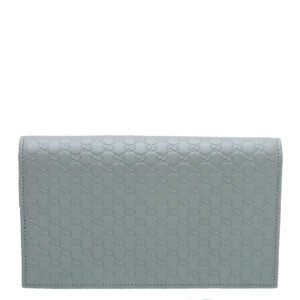 Gucci Grey Microguccissima Wallet On Strap | AlmaBagz