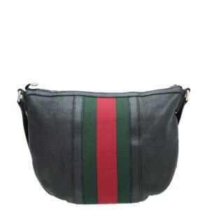 Gucci Black Vintage Web Crossbody Medium Bag | AlmaBagz