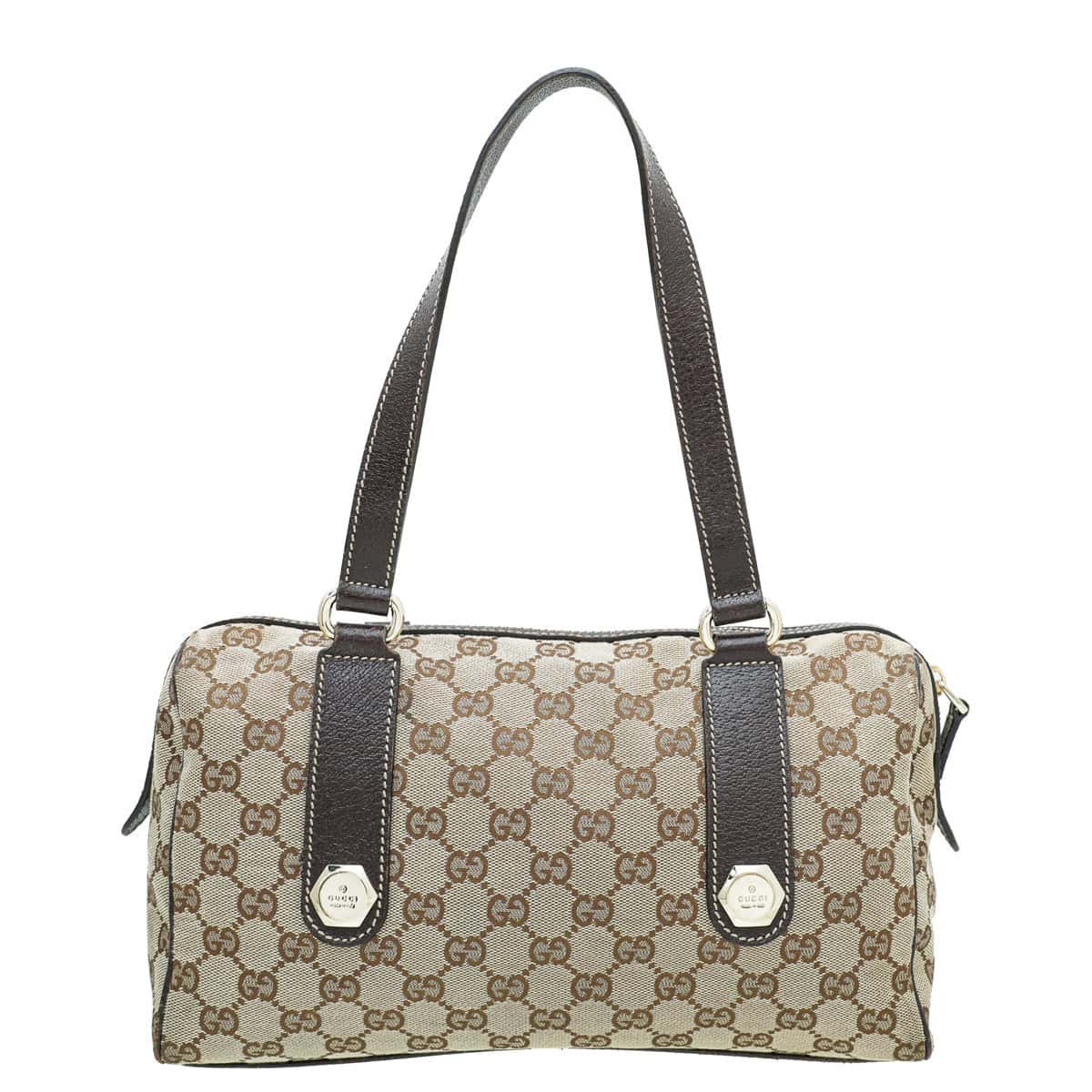 Gucci Bicolor GG Small Charmy Boston Bag | AlmaBagz