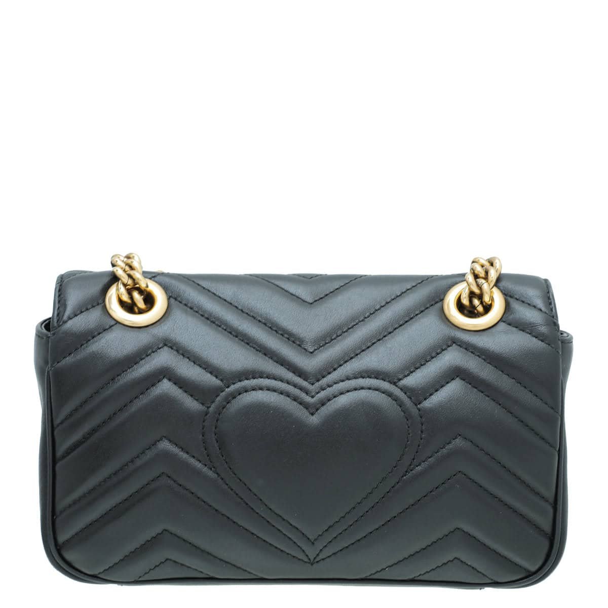 Gucci Black GG Marmont Mini Bag | AlmaBagz
