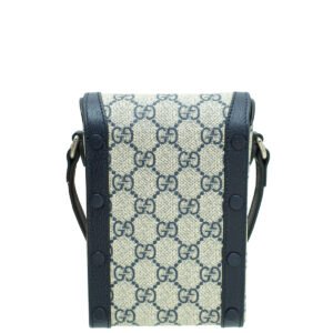 Gucci Navy Blue Horsebit 1955 Mini Bag | AlmaBagz
