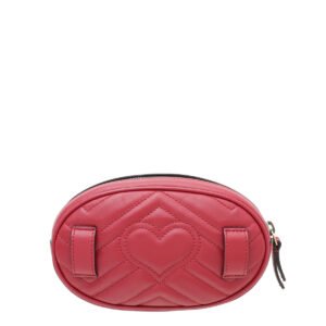 Gucci Red GG Marmont Mini Belt Bag | AlmaBagz