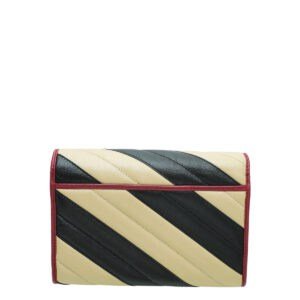 Gucci Bicolor Torchon GG Marmont Chain Wallet | AlmaBagz