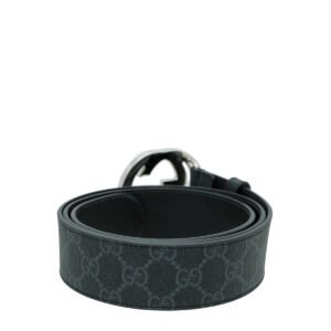 Gucci Black GG Supreme Interlocking G Belt 40 | AlmaBagz