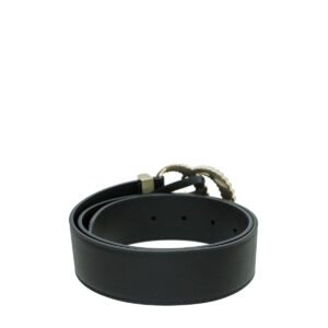Gucci Black Double G Torchon 40mm Belt 32 | AlmaBagz