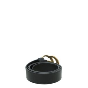 Gucci Black Double G Buckle Belt 30 | AlmaBagz
