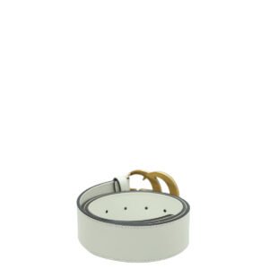 Gucci Off White Double G Buckle Belt 30 | AlmaBagz
