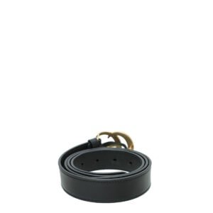 Gucci Black Double G Buckle Belt 40 | AlmaBagz