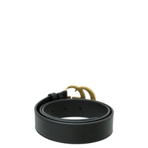 Gucci Black GG Marmont Belt 30 | AlmaBagz