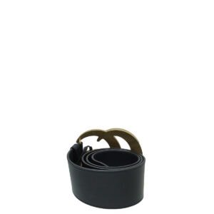 Gucci Black Double G Wide Belt 36 | AlmaBagz