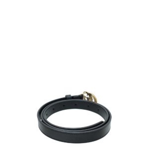 Gucci Black Double G Pearl 20mm Belt 34 | AlmaBagz