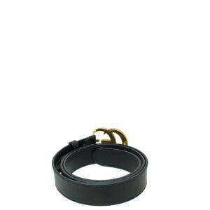 Gucci Black Double G Buckle Belt 36 | AlmaBagz