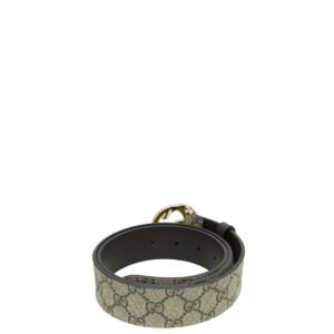 Gucci Bicolor GG Supreme Interlocking G Belt 34 | AlmaBagz