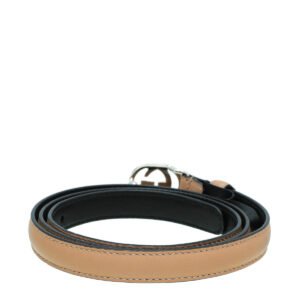 Gucci Nude GG Buckle Thin Belt 34 | AlmaBagz