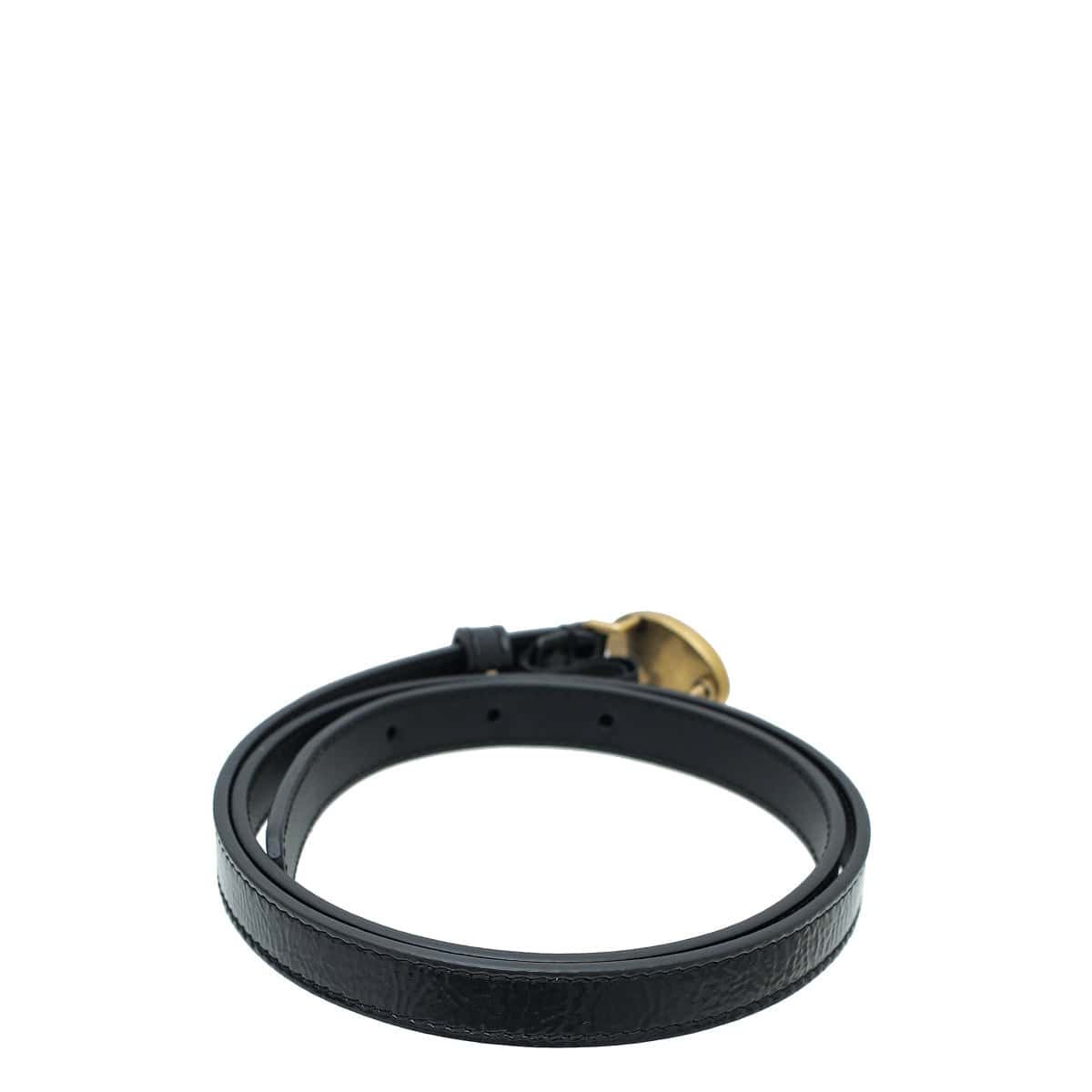 Gucci Black Enamel Bee Belt 32 | AlmaBagz
