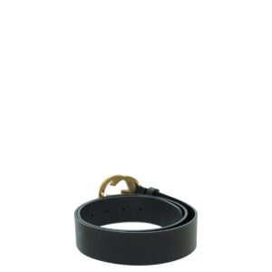 Gucci Black Studded Interlocking G Belt 38 | AlmaBagz