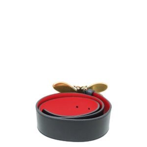 Gucci Bicolor Queen Margaret Bee Belt 30 | AlmaBagz