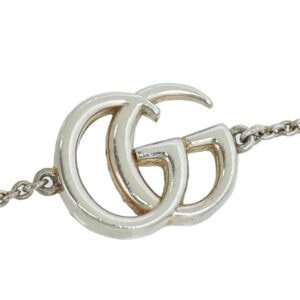 Gucci Sterling Silver GG Flower MOP Crystal Bracelet 16 | AlmaBagz