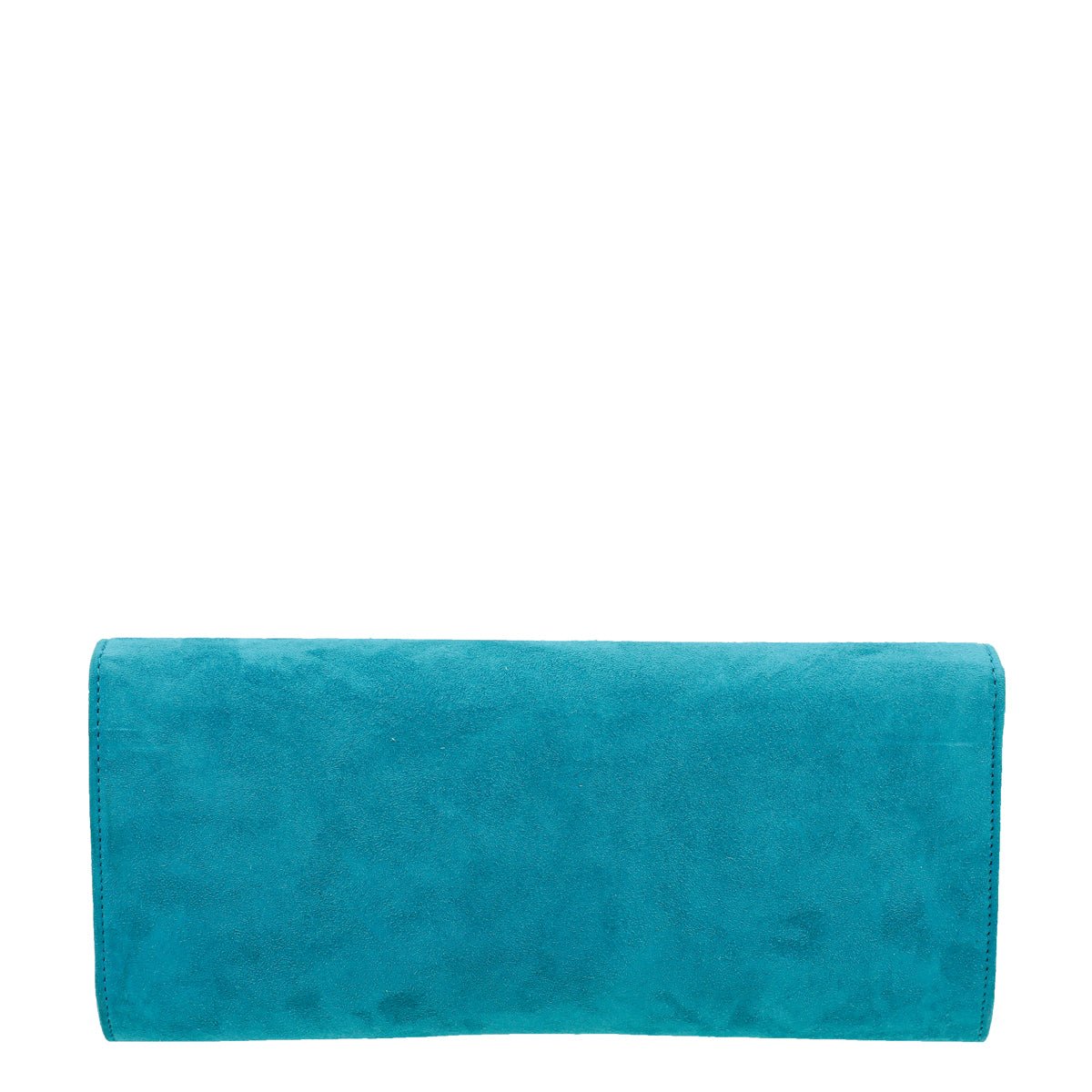Gucci Turquoise Suede Broadway Jeweled Clutch | AlmaBagz