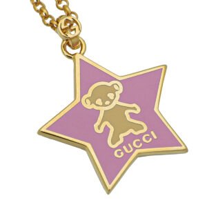 Gucci Pink Star-Teddy Pendant Necklace | AlmaBagz