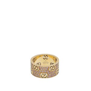Gucci 18K Pink Gold Pink Sapphire Icon Stardust Ring 12 | AlmaBagz