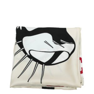 Gucci Multicolor The Mask as Cut Print Silk Scarf | AlmaBagz