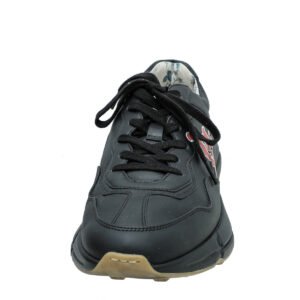 Gucci Black Rhyton LA Angels Print Sneaker 7.5 | AlmaBagz