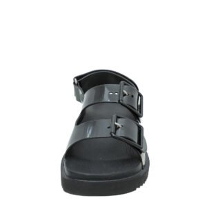 Gucci Black G Rubber Mini Double Sandal 34 | AlmaBagz